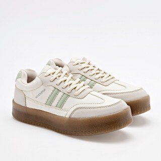 Foto 2 | Foto 2 | Daddy Tenis Urbano Para Mujer Blanco Verde Cod.132003