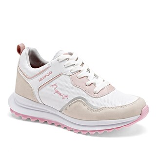 Foto 1 | Foto 1 | Neosport Tenis Urbano Para Mujer Blanco Beige Rosa Cod.132668