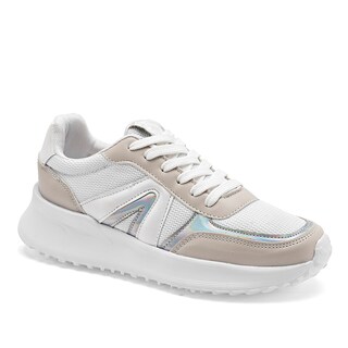 Foto 1 | Foto 1 | Moramora Tenis Urbano Para Mujer Blanco Late Plata Cod.132628
