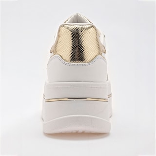 Foto 3 | Foto 3 | Stars Of The World Tenis Urbano Para Mujer Blanco Dorado Cod.133456
