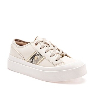 Foto 1 | Foto 1 | Ferrioni Tenis Urbano Para Mujer Blanco Dorado Cod.132131
