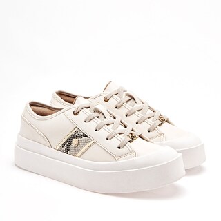 Foto 2 | Foto 2 | Ferrioni Tenis Urbano Para Mujer Blanco Dorado Cod.132131