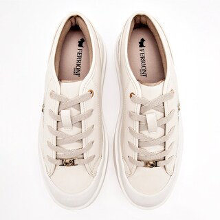 Foto 3 | Foto 3 | Ferrioni Tenis Urbano Para Mujer Blanco Dorado Cod.132131