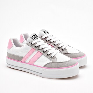 Foto 2 | Foto 2 | Mora Urban Tenis Urbano Para Mujer Blanco Gris Rosa Cod.133388