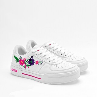 Foto 2 | Foto 2 | Newk Tenis Urbano Para Mujer Blanco Multicolor Cod.133411