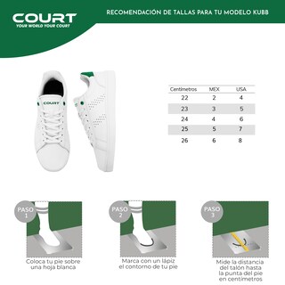 Foto 8 | Foto 8 | Court Kubb | Tenis 100% Piel, Cómodos Y Ligeros | Durabilidad Garantizada | Green Finish Technology