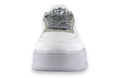 Foto 4 | Foto 4 | Tenis Casual Blanco Plata Mujer Bluferno Newk