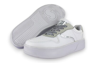 Foto 1 | Foto 1 | Tenis Casual Blanco Plata Mujer Bluferno Newk