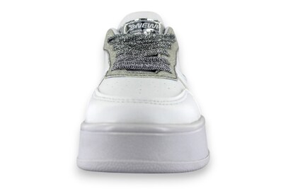 Foto 4 | Foto 4 | Tenis Casual Blanco Plata Mujer Bluferno Newk
