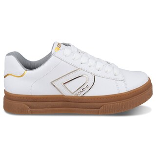 Foto 2 | Foto 2 | Tenis Sneaker Dominiq 2302 Color Blanco/ambar Para Mujer