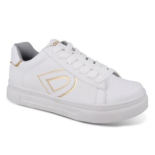 Foto 1 | Foto 1 | Tenis Sneaker Dominiq 2302 Color Blanco/oro Para Mujer