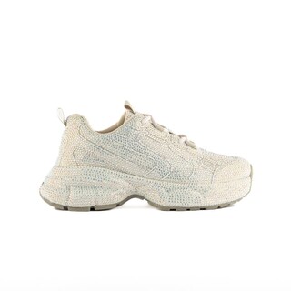 Foto 1 | Foto 1 | Tenis Sneaker Plataforma Brillos Moda 5cm Para Mujer Walki Tulia Beige