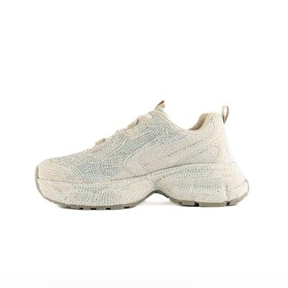 Foto 2 | Foto 2 | Tenis Sneaker Plataforma Brillos Moda 5cm Para Mujer Walki Tulia Beige