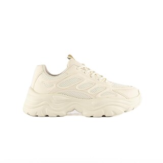 Foto 1 | Foto 1 | Tenis Sneaker Moda Brillo Plataforma 5cm Para Mujer Walki Dulce Beige