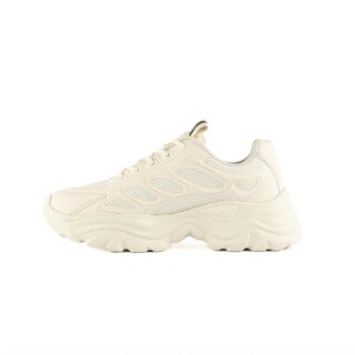 Foto 4 | Foto 4 | Tenis Sneaker Moda Brillo Plataforma 5cm Para Mujer Walki Dulce Beige