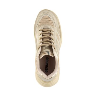 Foto 3 | Foto 3 | Tenis Sneaker Moda Brillo Plataforma 5cm Para Mujer Walki Dulce Dorado