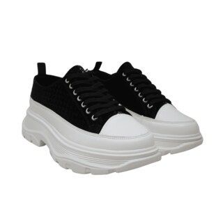 Foto 1 | Foto 1 | Teni Casual De Plataforma L16 Negro Blanco Para Mujer