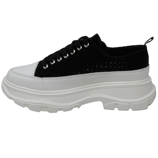 Foto 3 | Foto 3 | Teni Casual De Plataforma L16 Negro Blanco Para Mujer