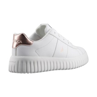 Foto 3 | Foto 3 | Tenis Mujer Nautica Np101 Blanco/ororosado Tenis Dama Casual Talla 22 A 26 M