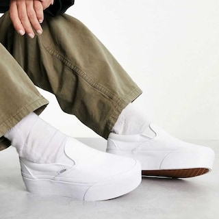 Foto 7 | Foto 7 | Tenis Vans Classic Slip On Stackform - 7q5rw00 - Blanco - Mujer Blanco