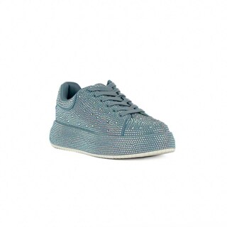 Foto 2 | Foto 2 | Tenis Sneaker Plataforma Moda 4cm Para Mujer Walki Zuria Azul