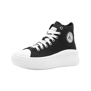 Foto 4 | Foto 4 | Tenis Para Mujer Pirma Plataforma Chunky Lona Color Negro Negro