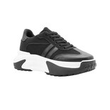 Tenis Plataforma Para Mujer Super Comodos Color Blanco Negro Negro