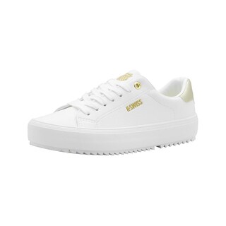 Foto 4 | Foto 4 | Tenis Para Mujer K-swiss Moda Color Blanco Oro Super Comodos Blanco