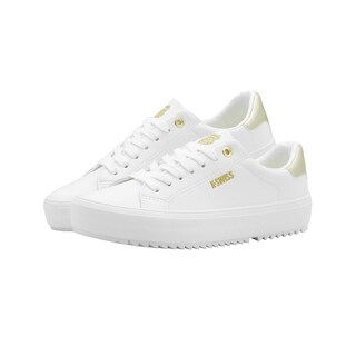 Foto 6 | Foto 6 | Tenis Para Mujer K-swiss Moda Color Blanco Oro Super Comodos Blanco
