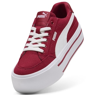 Foto 3 | Foto 3 | Tenis Puma Court Classic Vulc Fs Platform Para Mujer Rojo
