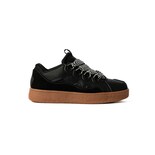Tenis Sneaker Moda Plataforma 3cm Para Mujer Walki Martina Negro
