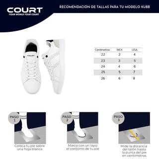 Foto 8 | Foto 8 | Court Kubb | Tenis 100% Piel, Cómodos Y Ligeros | Durabilidad Garantizada | Green Finish Technology