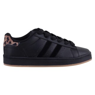 Foto 2 | Foto 2 | Tenis Con Cordones Exterior Piel Vegana Color Negro Para Mujer De Rbcollection