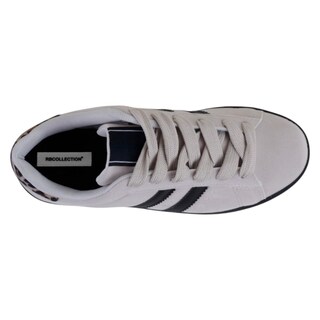 Foto 3 | Foto 3 | Tenis Con Cordones Exterior Gamuza Sintética Color Blanco Para Mujer De Rbcollection