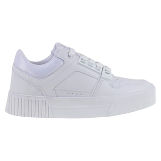 Foto 2 | Foto 2 | Tenis Con Cordones Exterior Piel Vegana Color Gris Para Mujer De Rbcollection