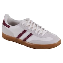 Tenis Con Cordones Exterior Piel Vegana Color Blanco Para Mujer De Rbcollection