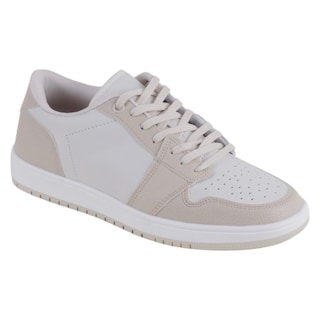 Foto 1 | Foto 1 | Tenis Con Cordones Exterior Piel Vegana Color Beige Para Mujer De Rbcollection
