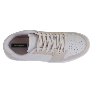 Foto 3 | Foto 3 | Tenis Con Cordones Exterior Piel Vegana Color Beige Para Mujer De Rbcollection