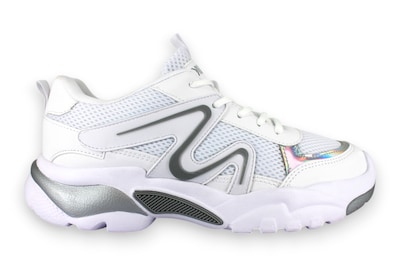 Foto 3 | Foto 3 | Tenis Casual Blanco Gris Mujer Coplista Newk