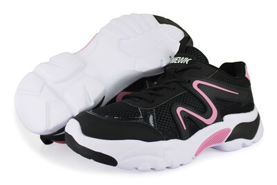 Foto 1 | Foto 1 | Tenis Casual Negro Rosa Mujer Coplista Newk