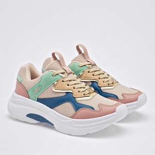 Foto 2 | Foto 2 | Moramora Tenis Urbano Para Mujer Beige Multicolor