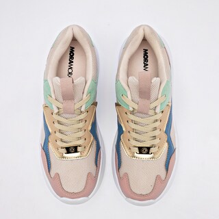 Foto 3 | Foto 3 | Moramora Tenis Urbano Para Mujer Beige Multicolor
