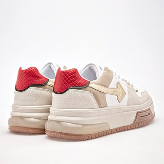 Foto 5 | Foto 5 | Clasben Tenis Urbano Para Mujer Beige Multicolor