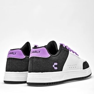 Foto 5 | Foto 5 | Charly Tenis Urbano Para Mujer Blanco Negro Lila