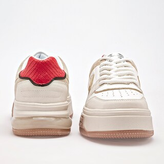 Foto 4 | Foto 4 | Clasben Tenis Urbano Para Mujer Beige Multicolor