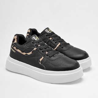 Foto 2 | Foto 2 | Apoort Tenis Urbano Para Mujer Negro Beige