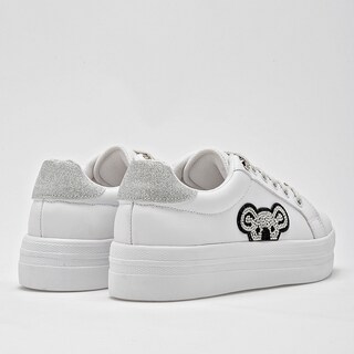 Foto 5 | Foto 5 | Been Class Tenis Urbano Para Mujer Blanco Plata