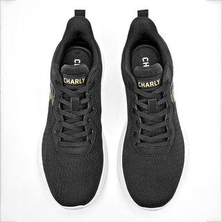 Foto 3 | Foto 3 | Charly Tenis Deportivo Para Mujer Negro Dorado