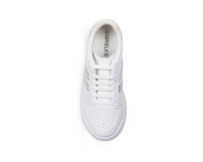 Foto 3 | Foto 3 | Tenis Color Blanco Rayas Plata Material Sintético