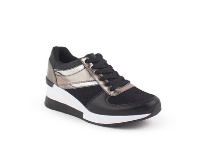 Foto 1 | Foto 1 | Tenis Color Negro Con Oxford Material Sintético